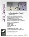 Balancing Act Exhibition JCC Flyer